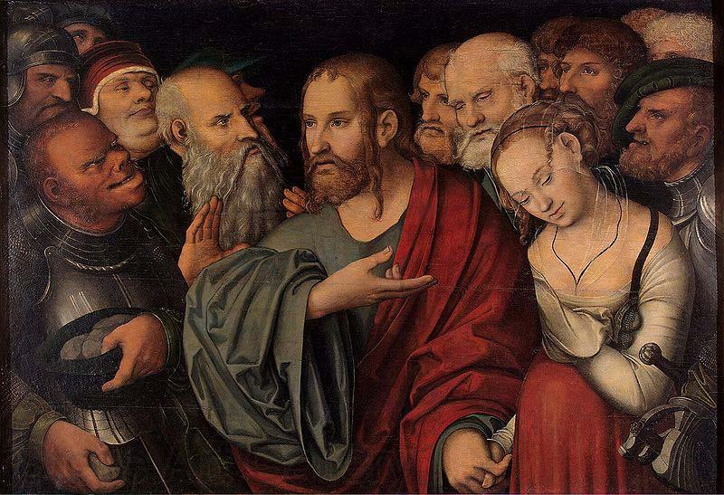 Lucas Cranach the Younger Christ and the Woman Taken in Adultery